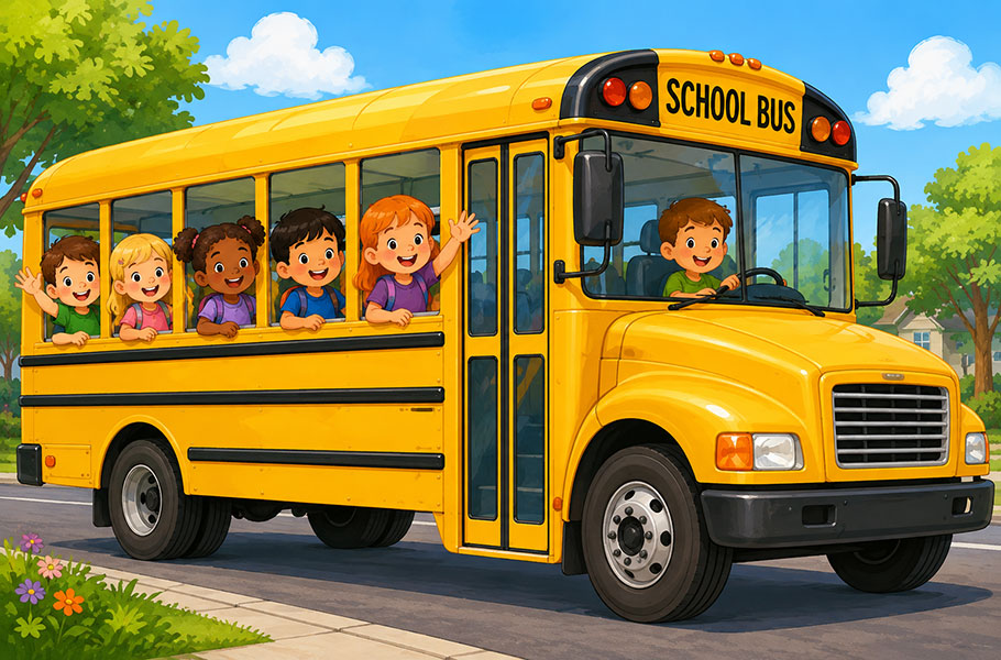 We offer two pickup and dropoff points for children needing daycare options.